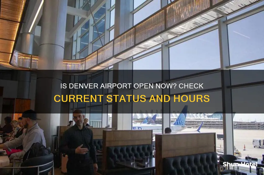 is the denver airport open at this time