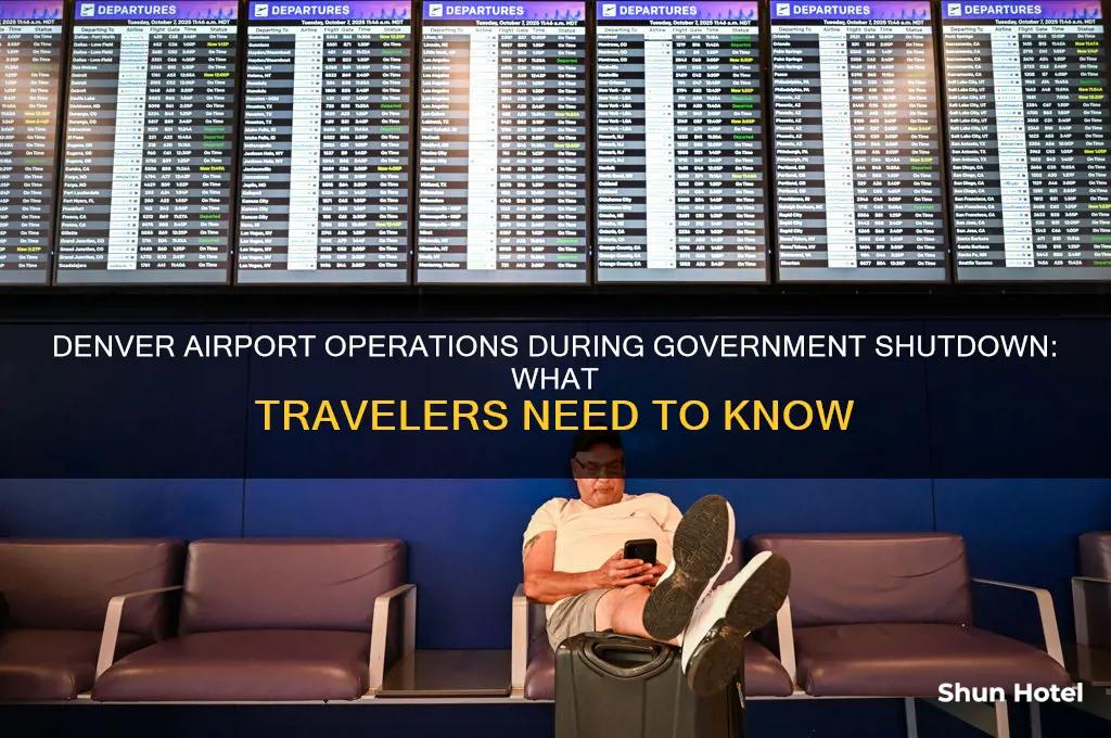 is the denver airport open government shutdown