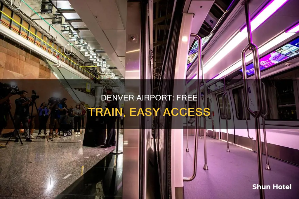 is the denver airport train free