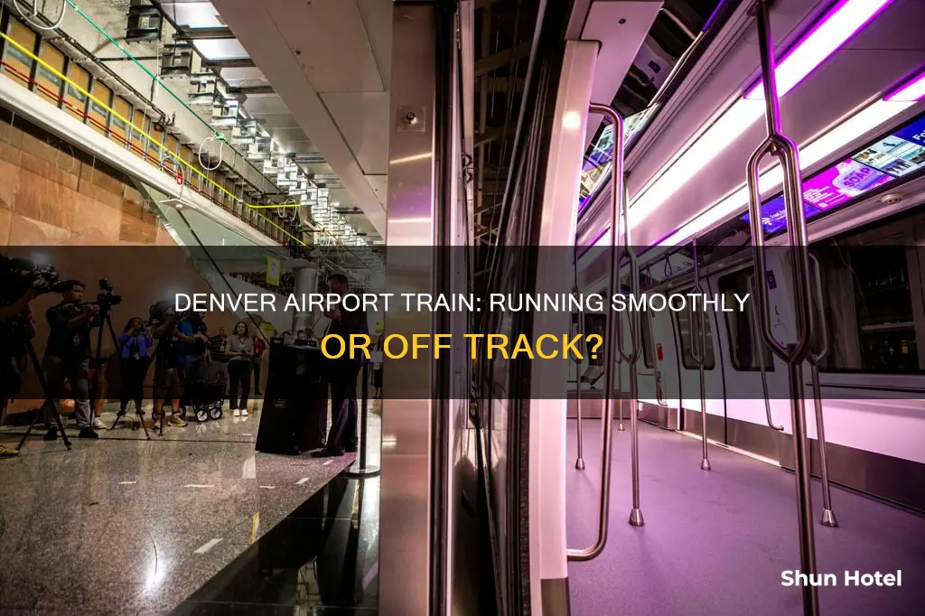 is the denver airport train running