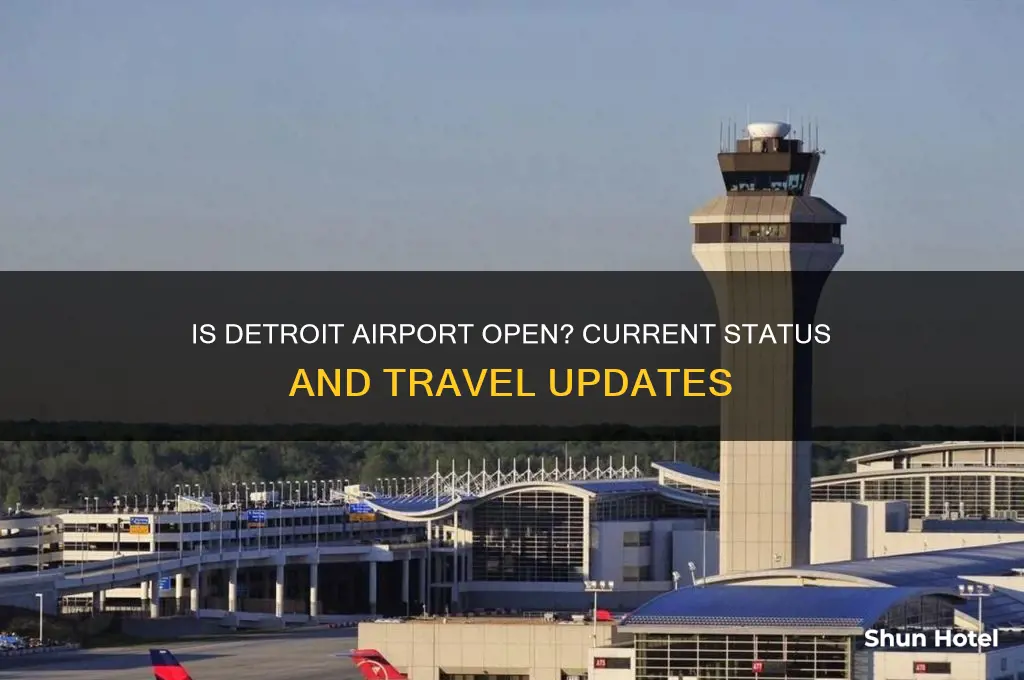 is the detroit airport open