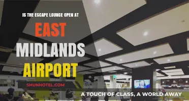 Is the Escape Lounge Open at East Midlands Airport?