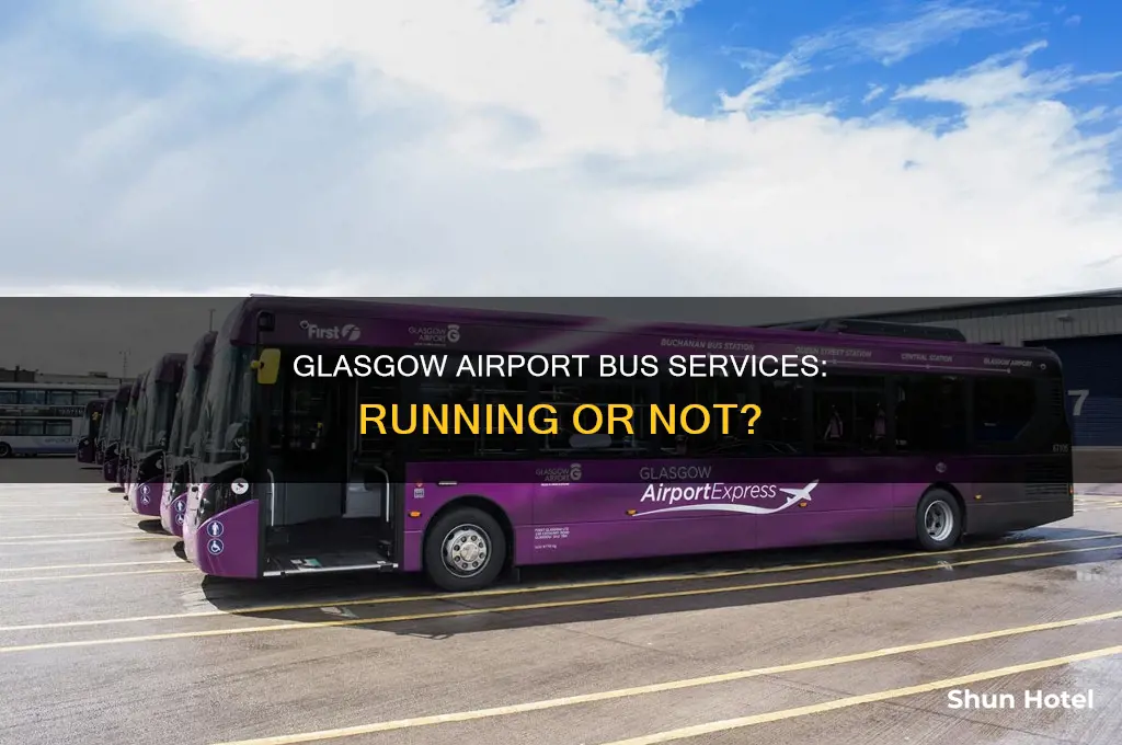 is the glasgow airport bus running