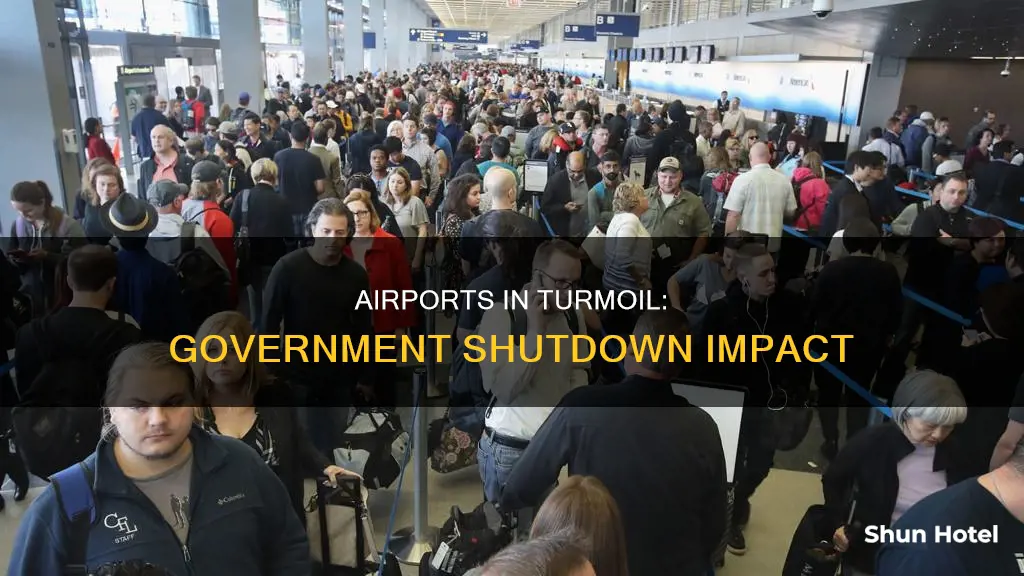 is the government shutdown affecting airports