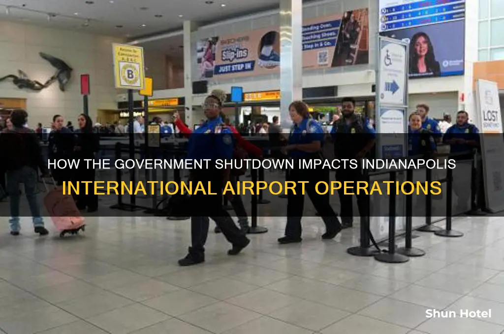 is the governmentshut down effecting indianapolis international airport