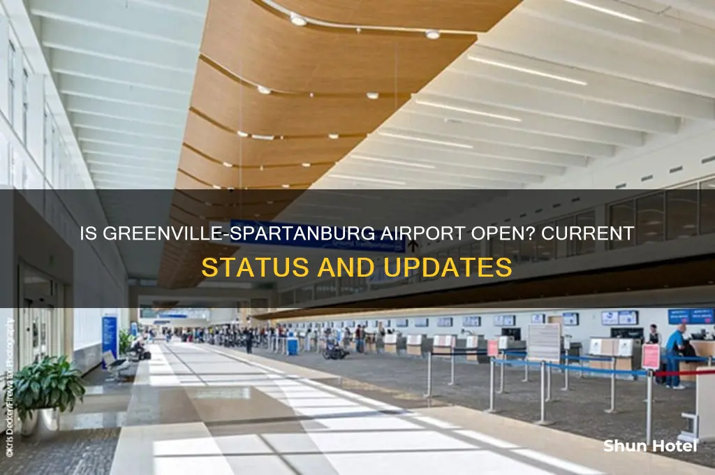 is the greenville spartanburg airport open
