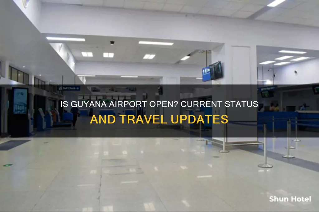 is the guyana airport open