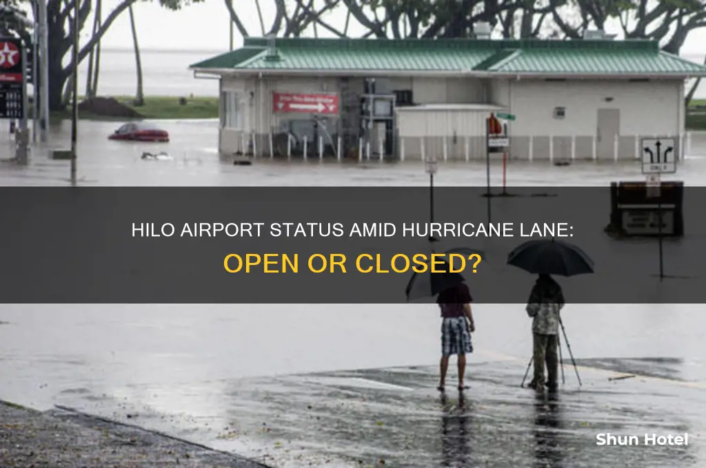 is the hilo airport open hurricane lane