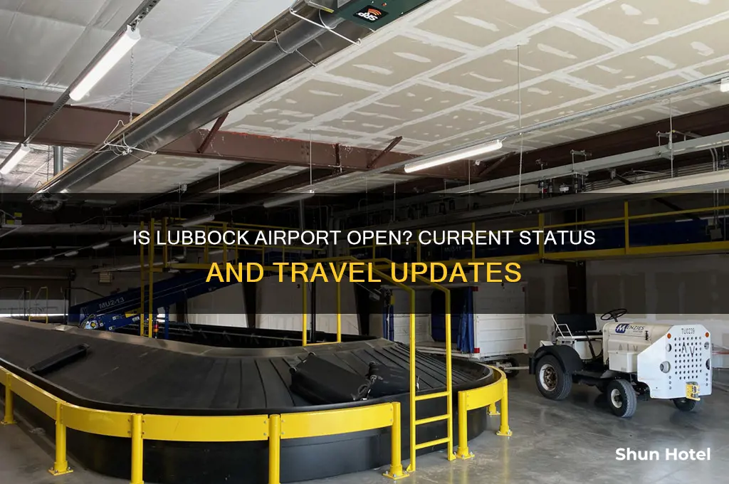 is the lubbock airport open