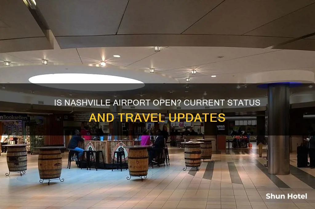 is the nashville airport open