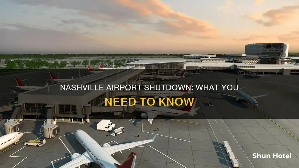 is the nashville airport shut down