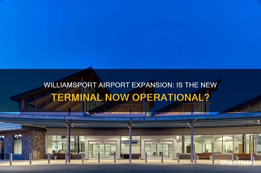 is the new part of williamsport airport open