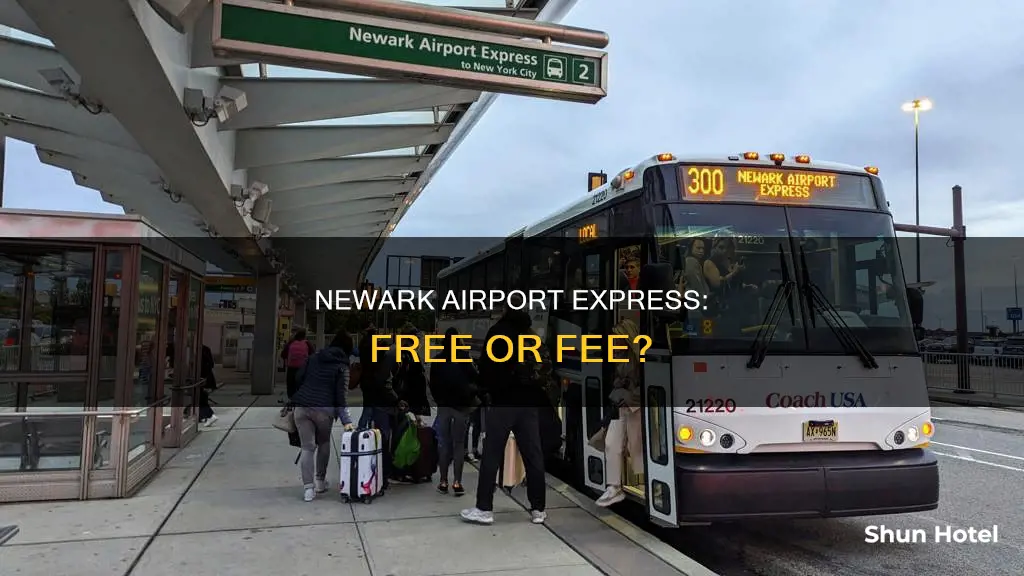 is the newark airport express free