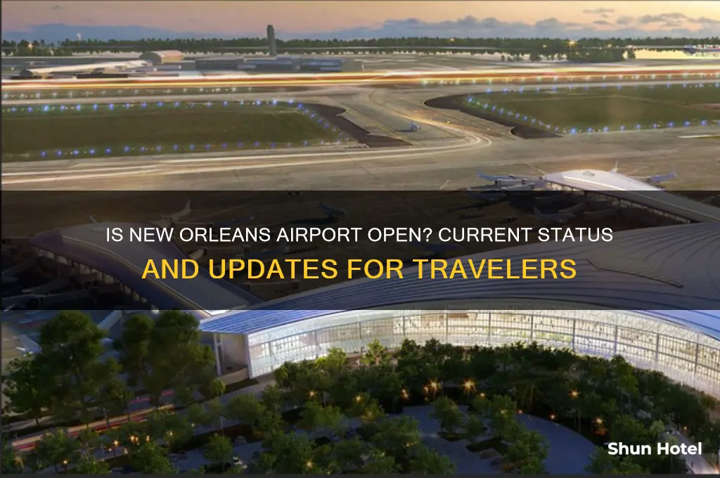 is the nola airport open