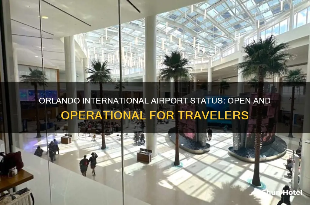 is the orlando international airport open
