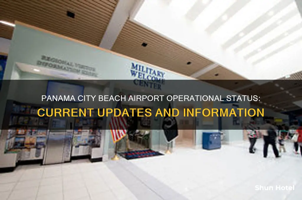 is the panama city beach airport open