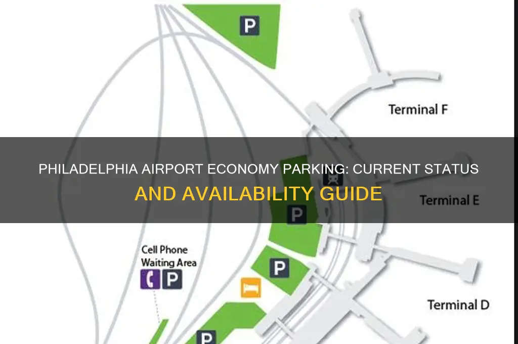 is the philadelphia airport economy parking open