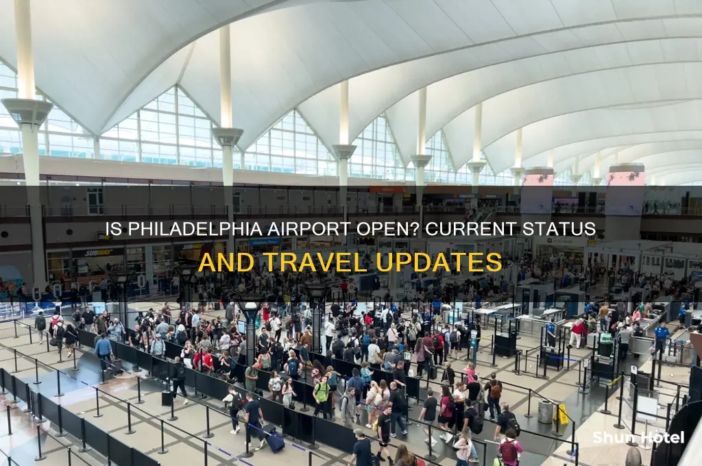 is the philly airport open