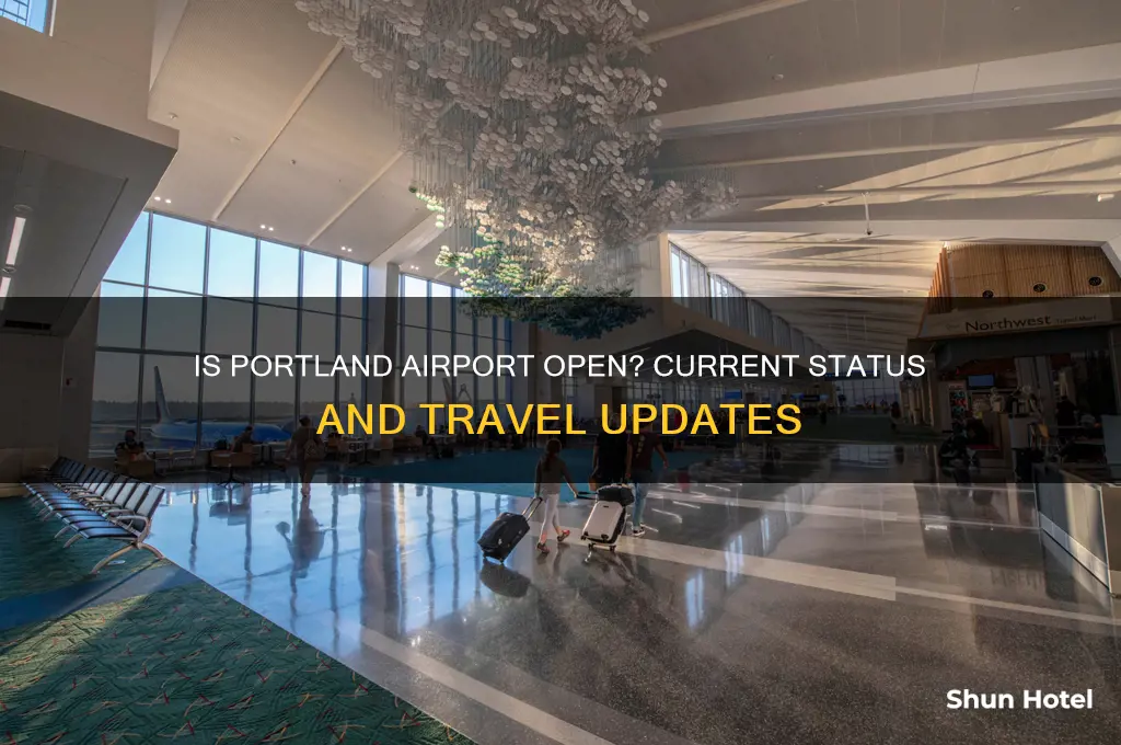 is the portland airport open