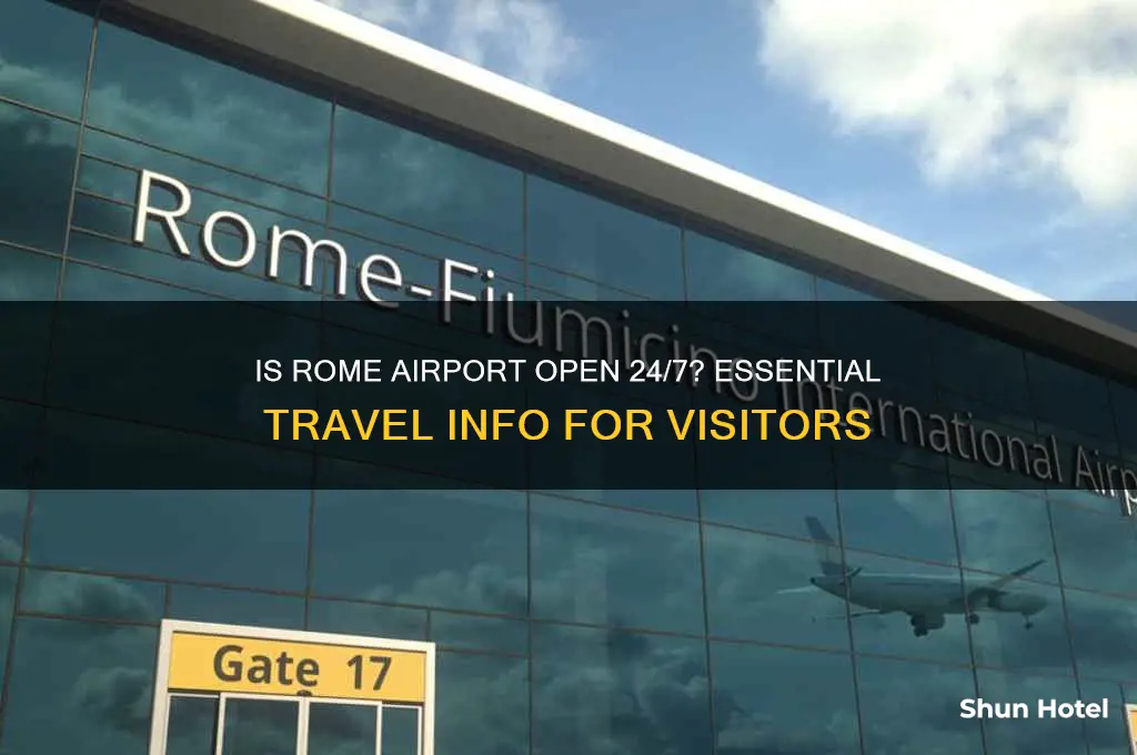 is the rome airport open 24 hours