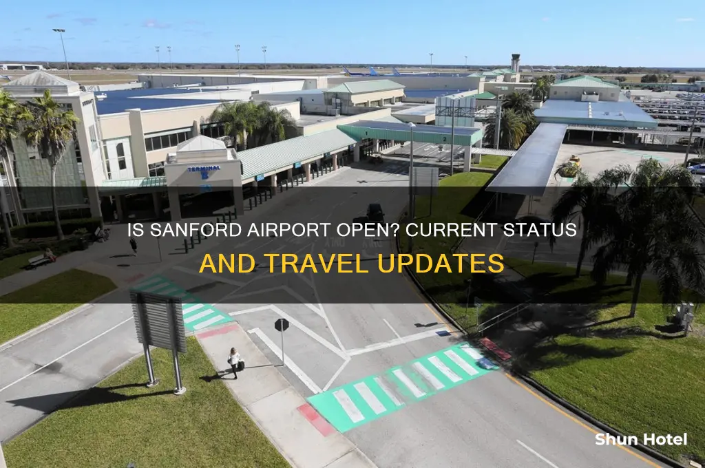 is the sanford airport open