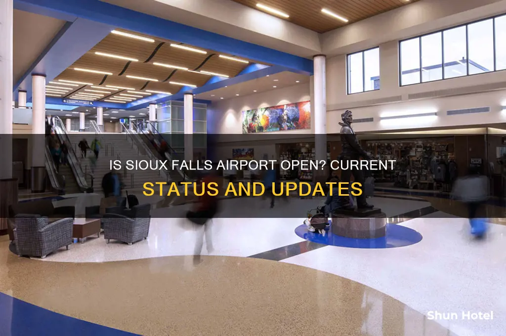 is the sioux falls airport open