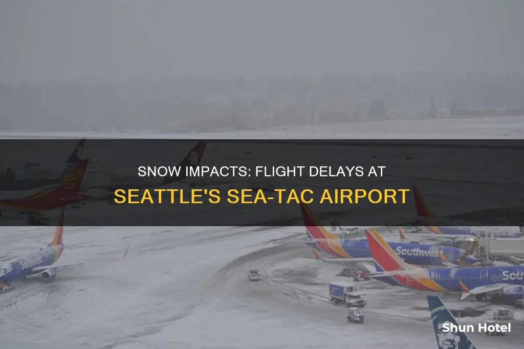 is the snow impacting seatac airport