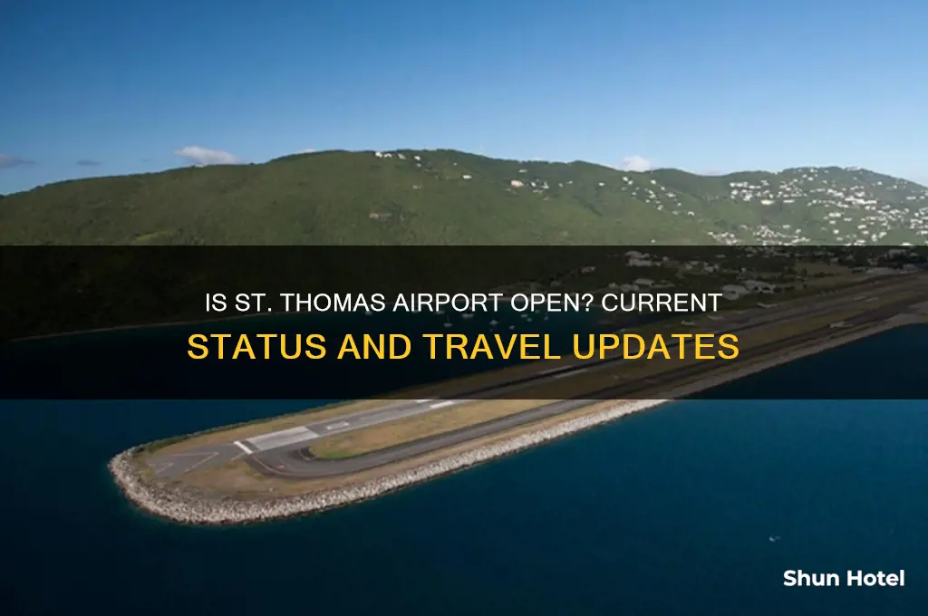 is the st thomas airport open