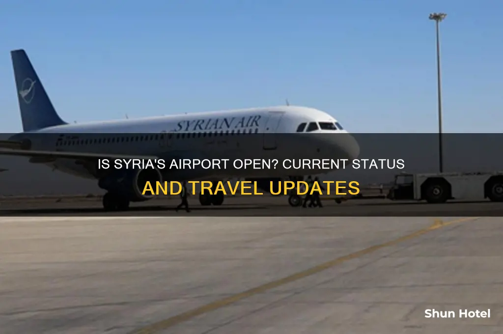 is the syrian airport open