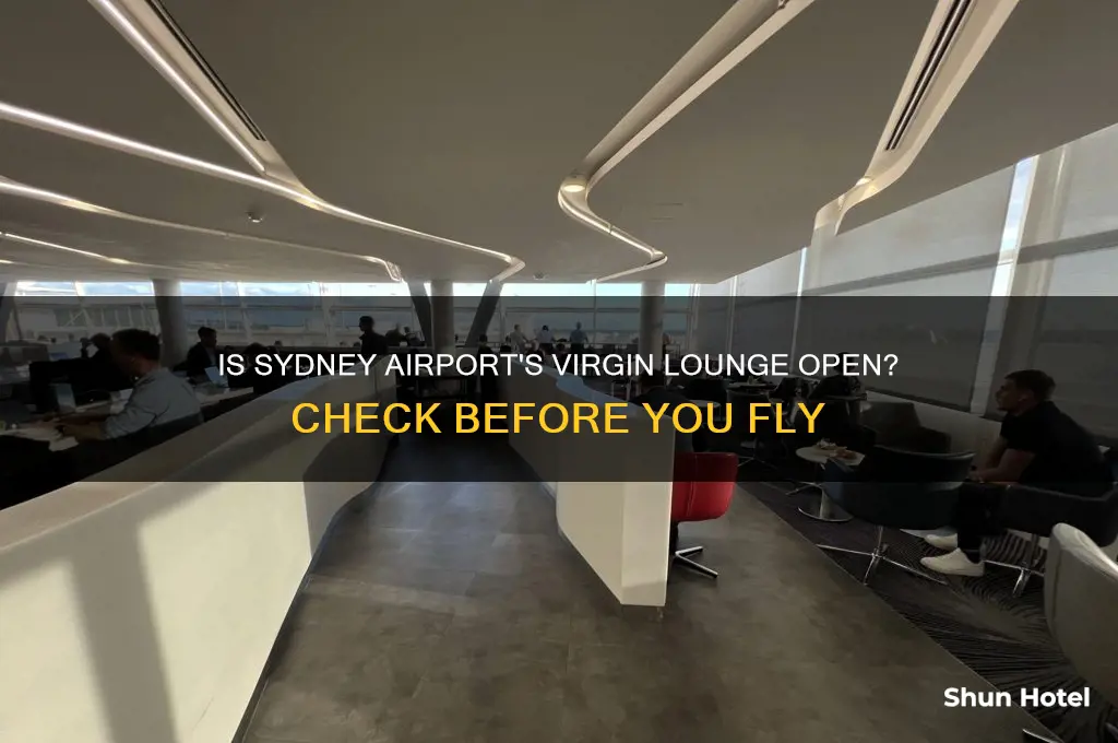 is the virgin lounge open at sydney airport
