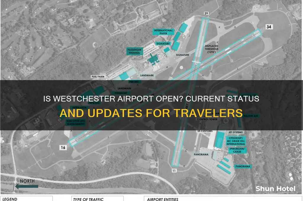 is the westchester airport open