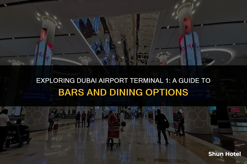is there a bar in dubai airport terminal 1