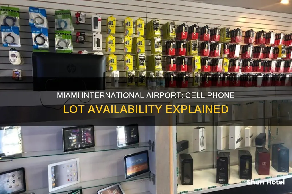 is there a cell phone lot at miami international airport