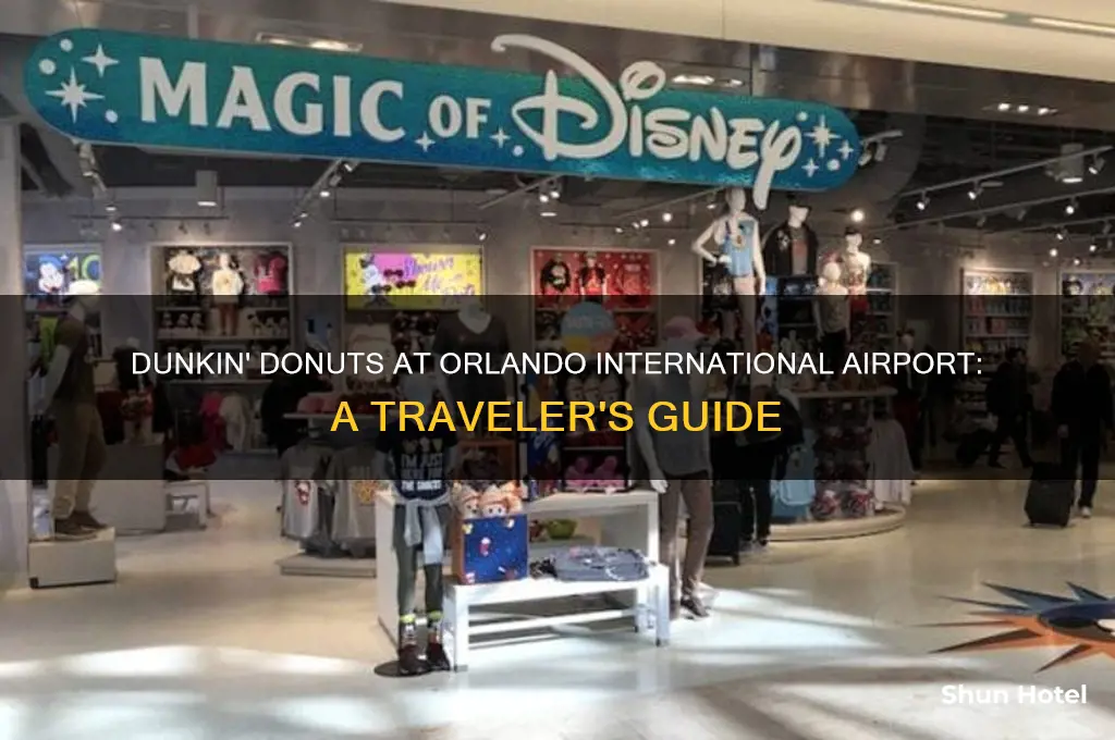is there a dunkin donuts in orlando international airport
