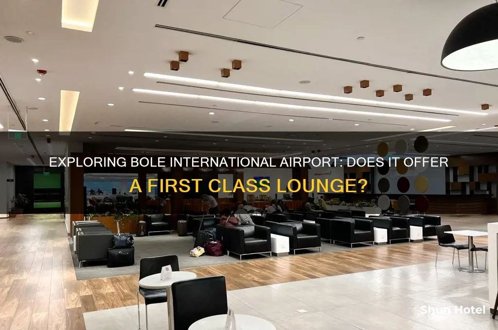 is there a first class lounge at bole international airport