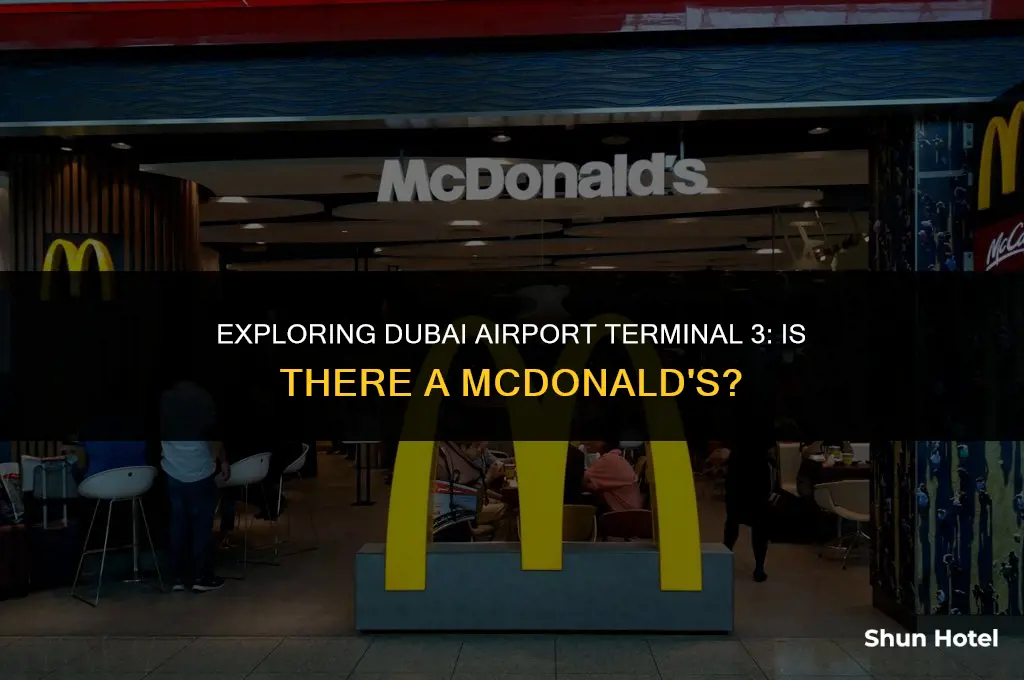is there a mcdonalds in dubai airport terminal 3