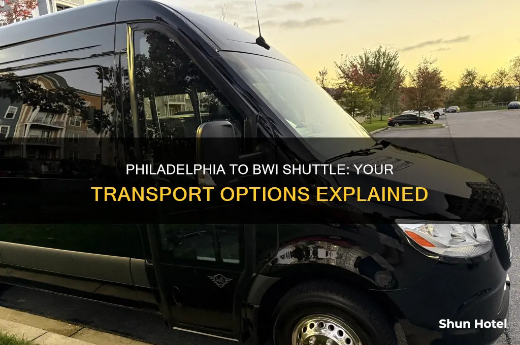 is there a shuttle from philadelphia international airport to bwi