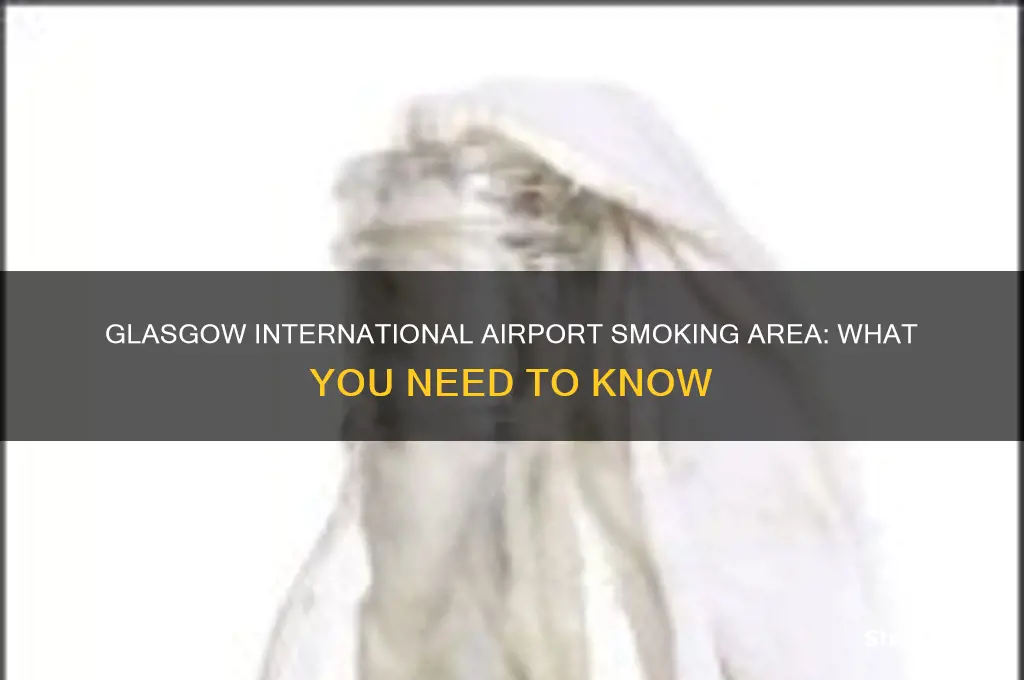 is there a smoking area at glasgow international airport