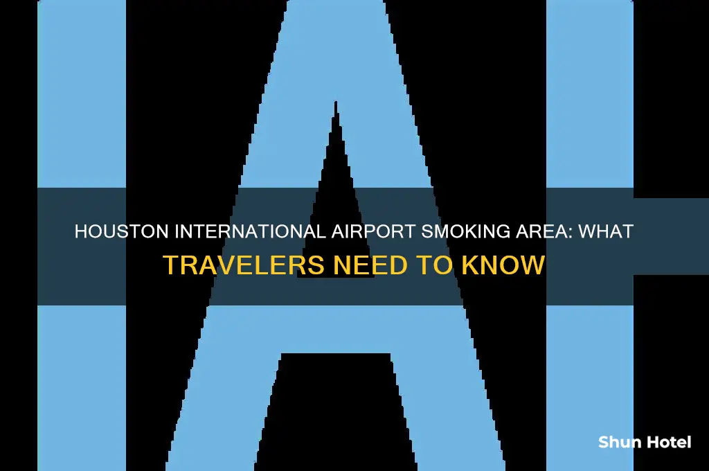 is there a smoking area at houston international airport