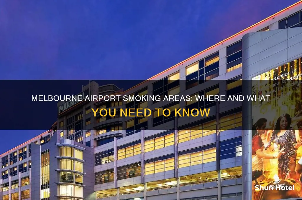 is there a smoking area at melbourne international airport