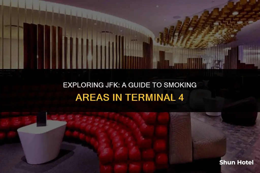 is there a smoking area in jfk airport terminal 4
