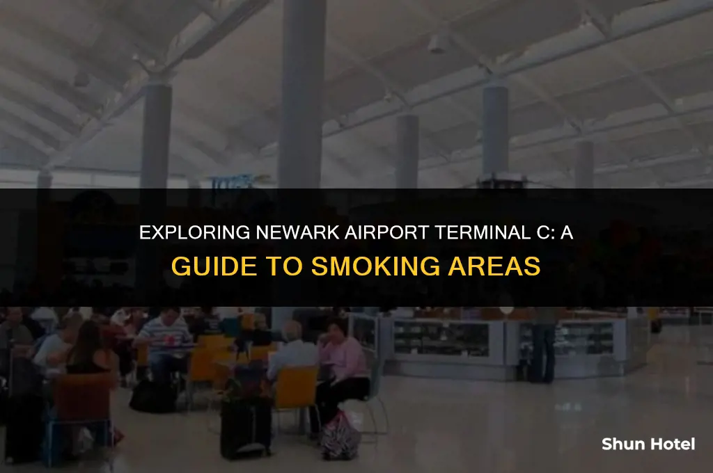 is there a smoking area in newark airport terminal c