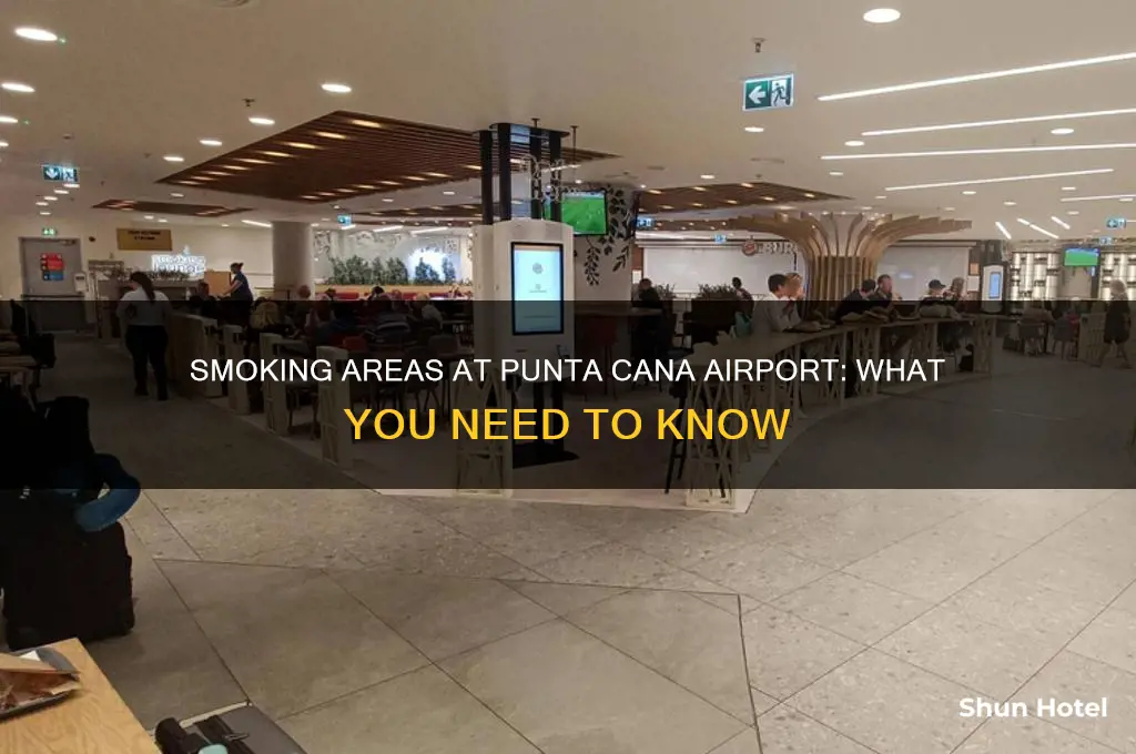 is there a smoking area in punta cana airport