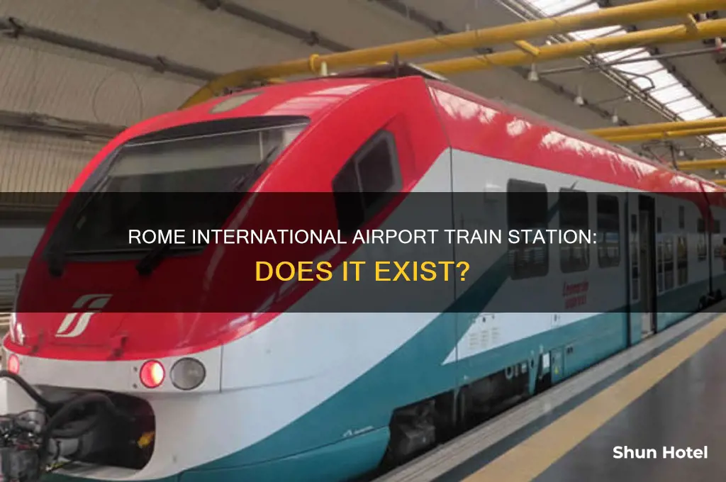 is there a train station at rome international airport