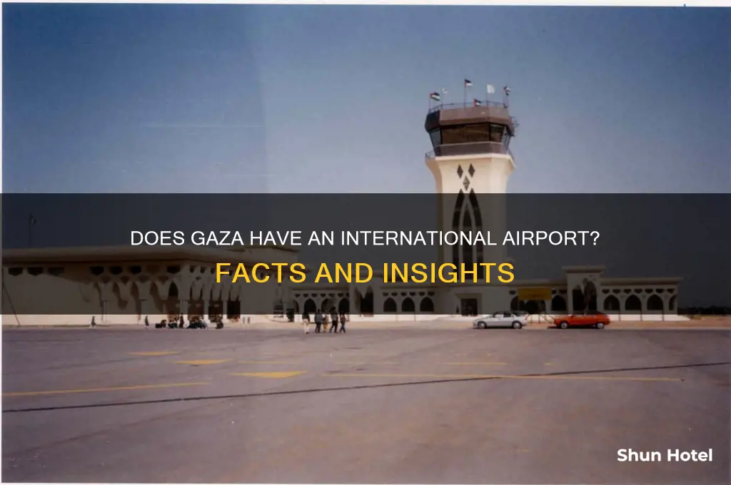 is there an international airport i gaza