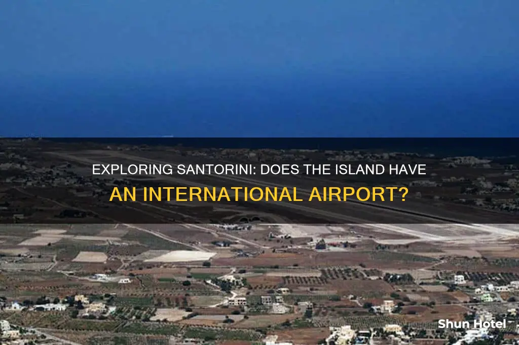 is there an international airport in santorini