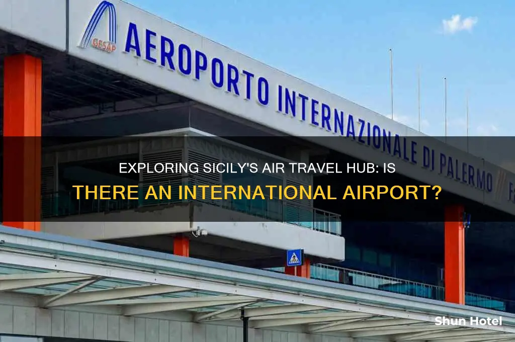is there an international airport in sicily