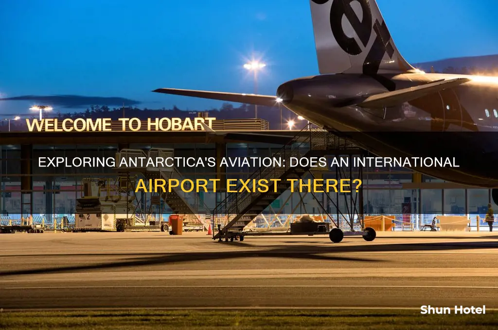 is there and international airport in antacrtica