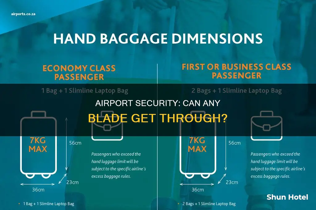 is there any blade that can go thru airport