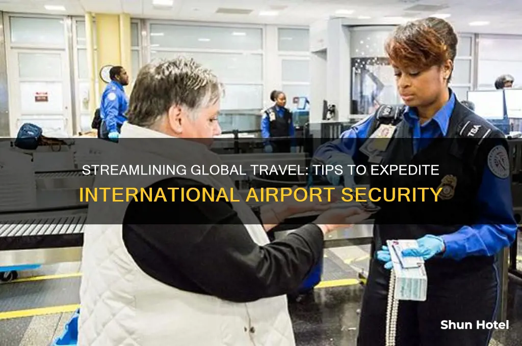 is there anyway to speed up international airport security